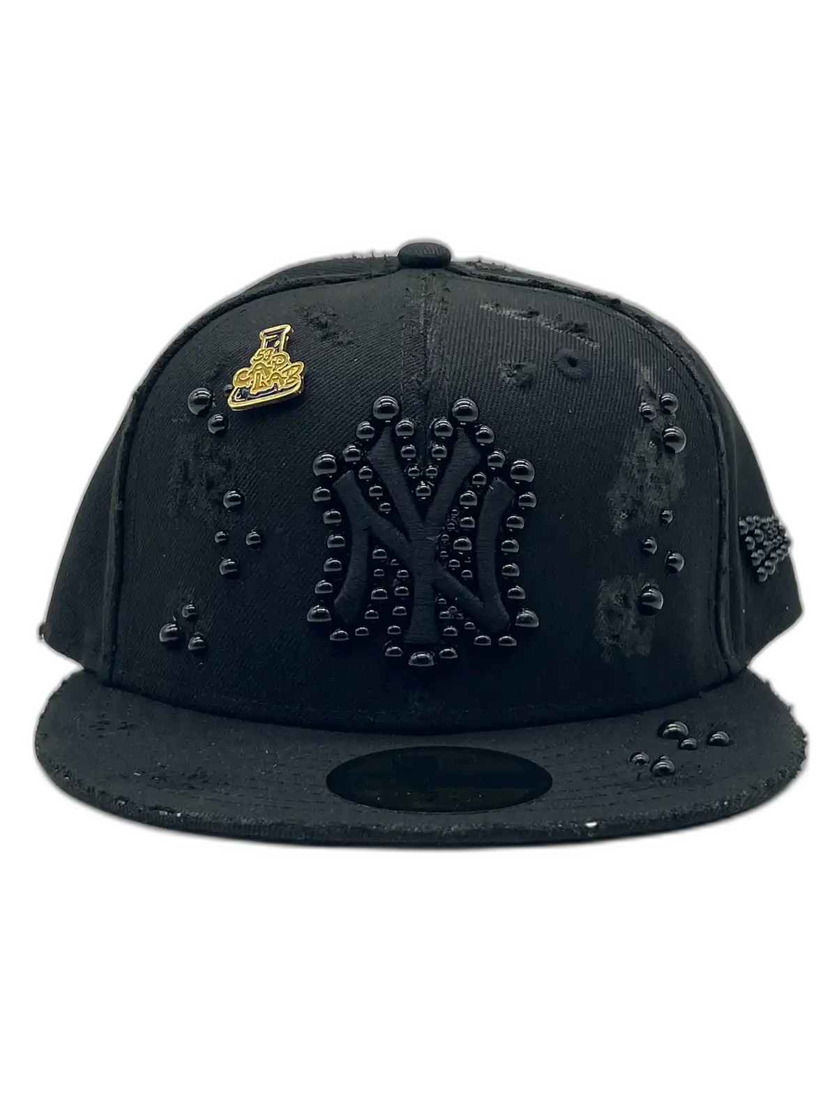 New York Total Black Fitted "Black Pearls"