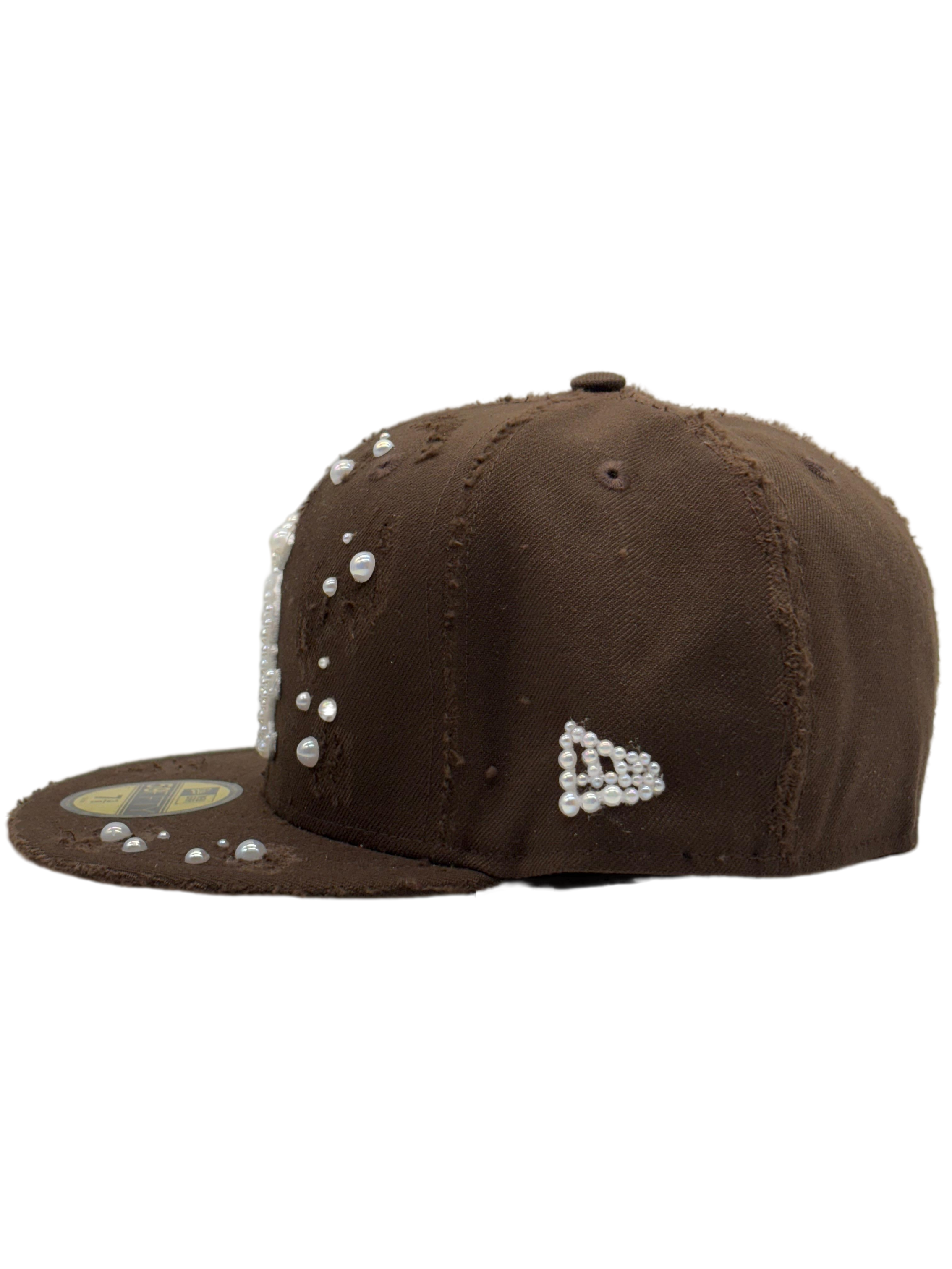 SOX Brown Fitted "Distressed Pearls"