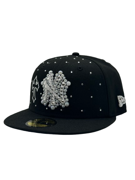 New York Black Fitted “Diamond Cross Combo”