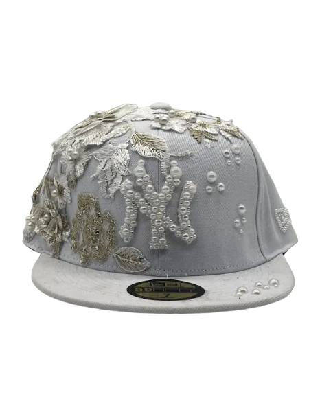 New York White Fitted "White Rose"