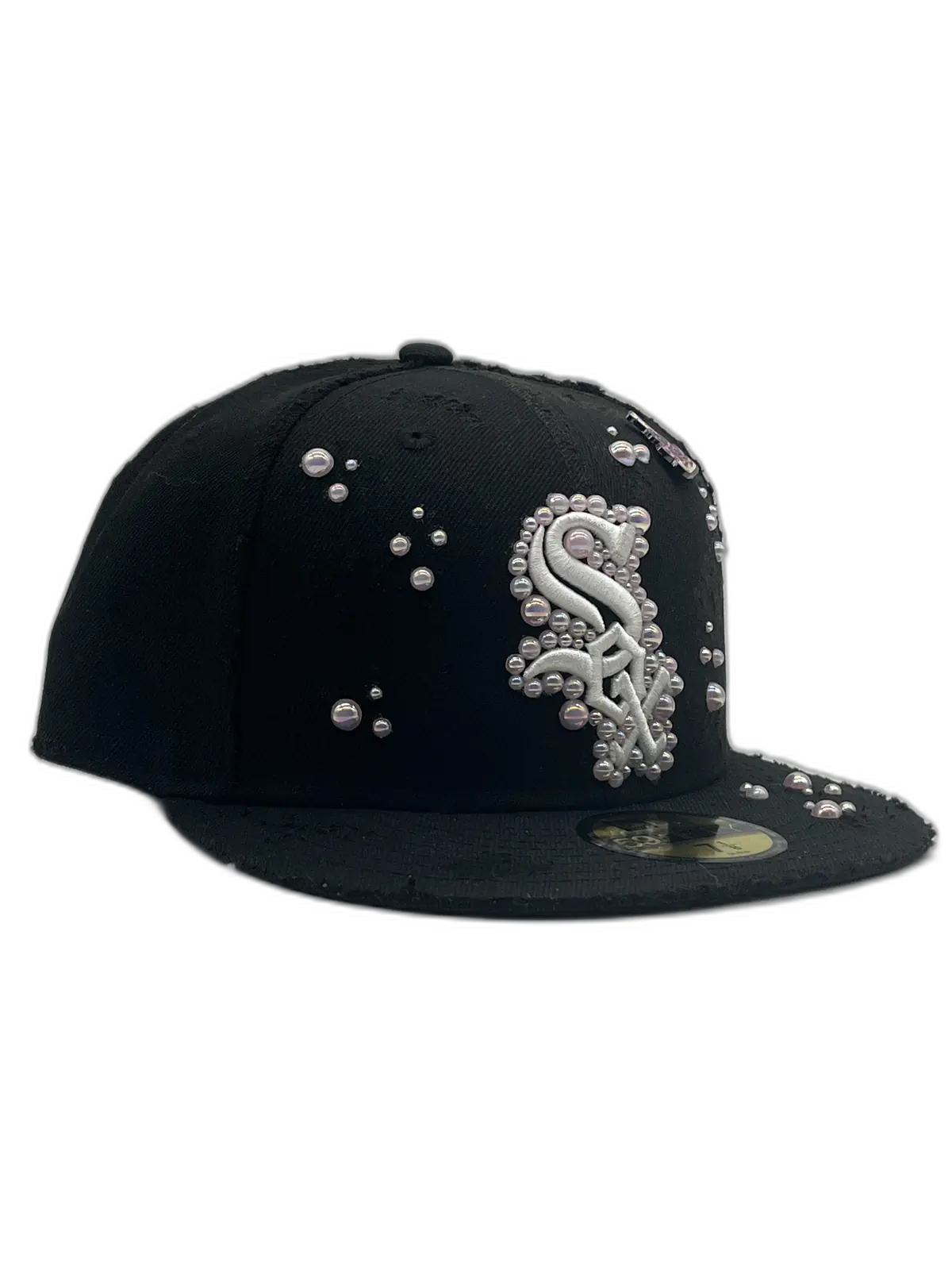 Chicago White Sox Black Fitted “Pink Pearls”