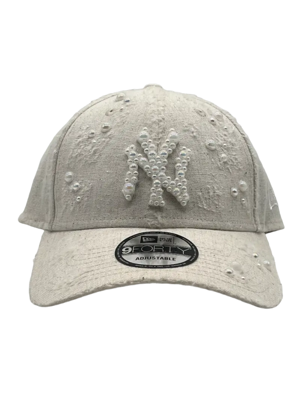 New York Cream Curved "White Pearls"