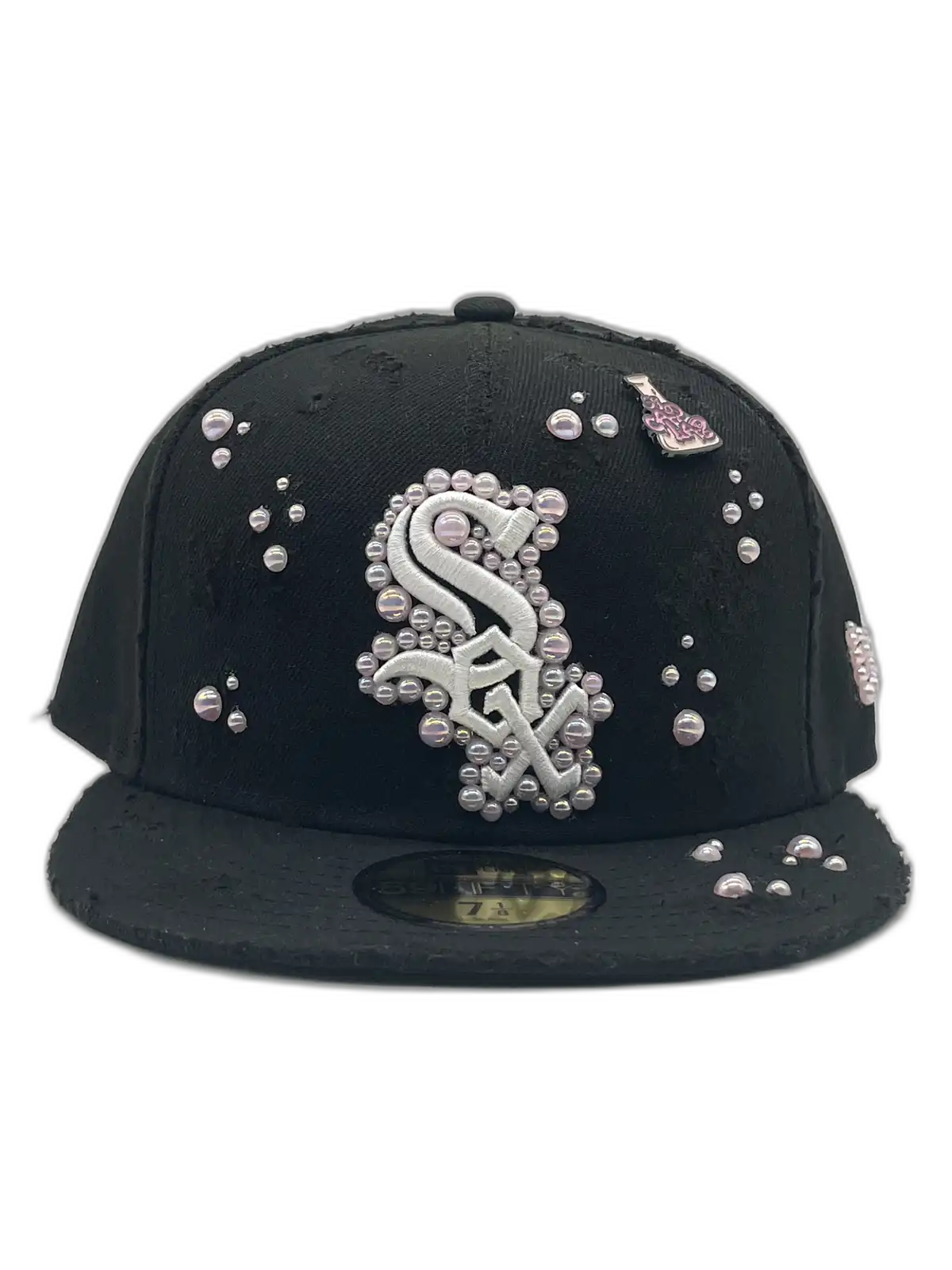 Chicago White Sox Black Fitted “Pink Pearls”