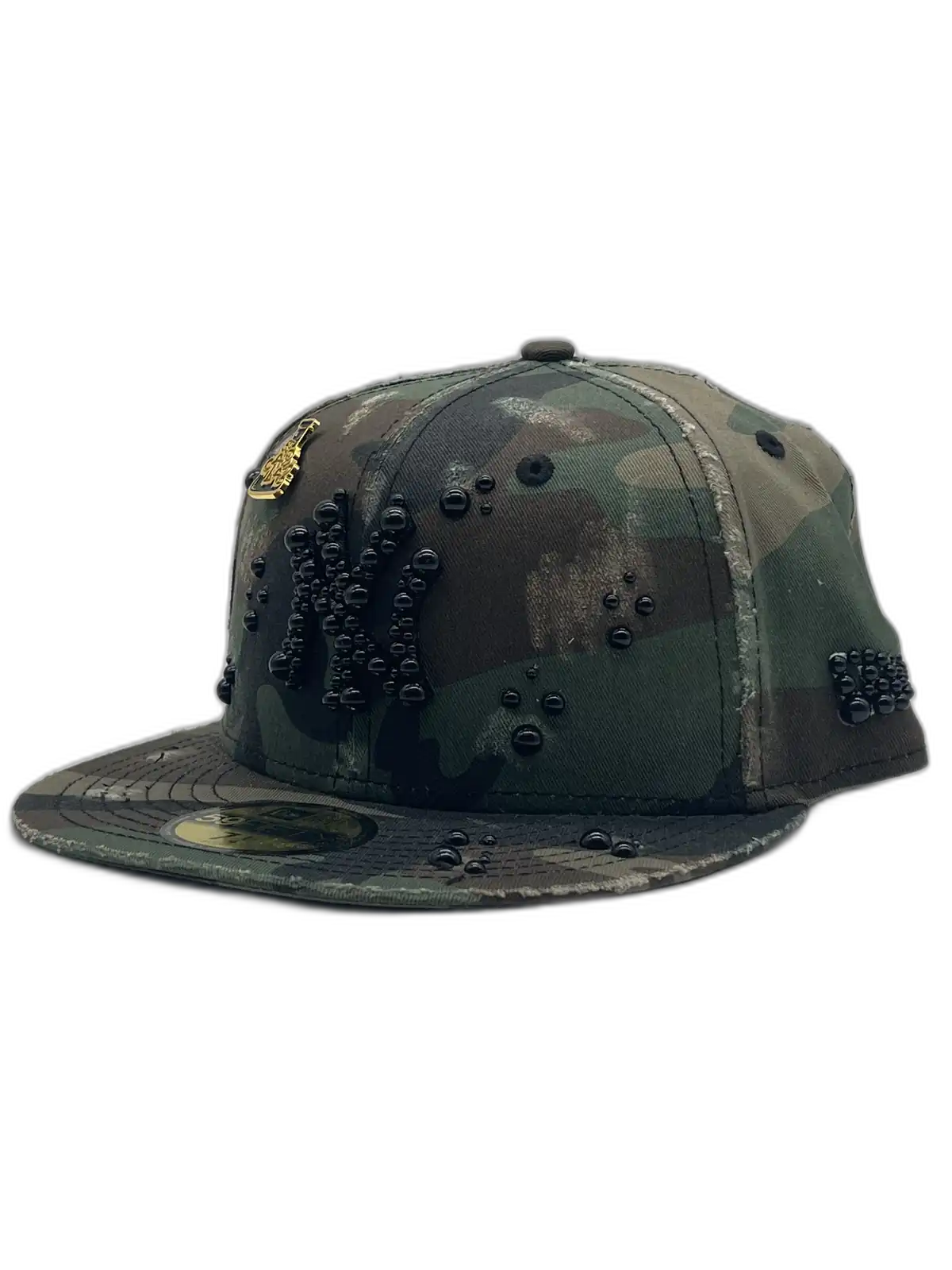 New York Camo Fitted “Distressed Pearls”