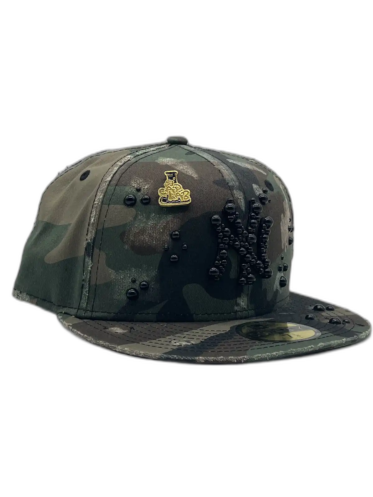 New York Camo Fitted “Distressed Pearls”