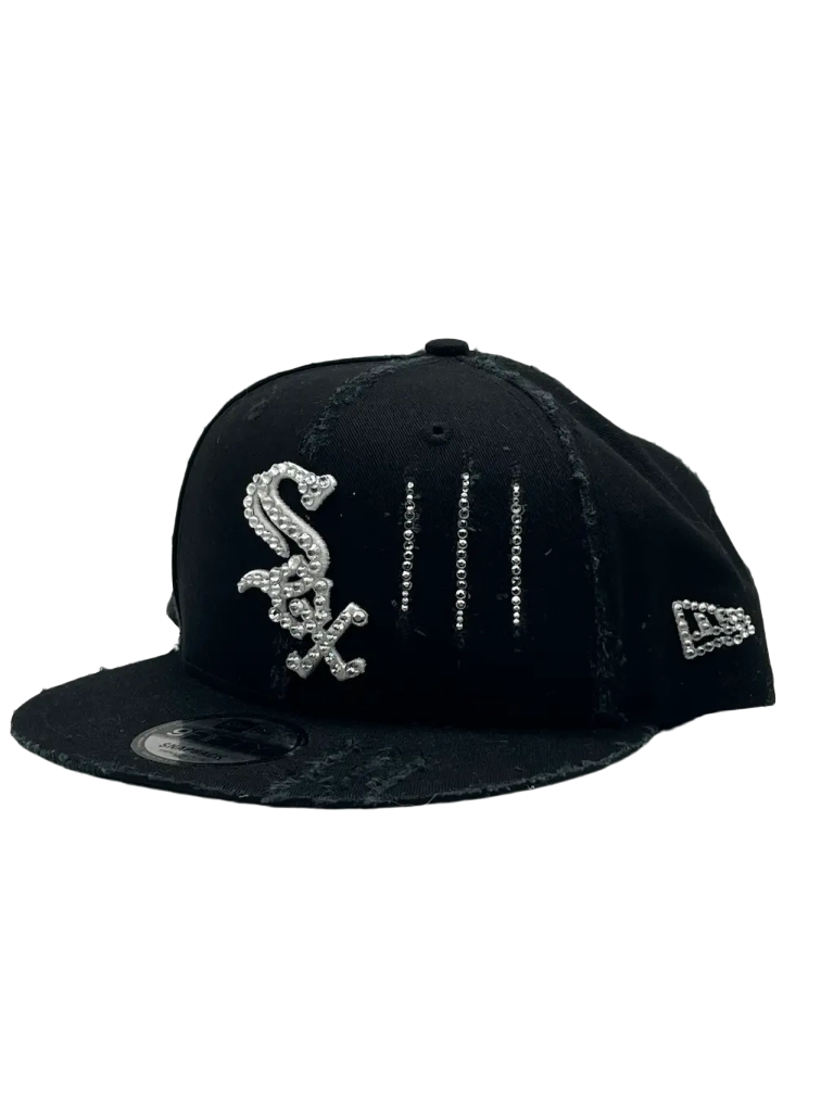 SOX Black Snapback "White Scratch" 