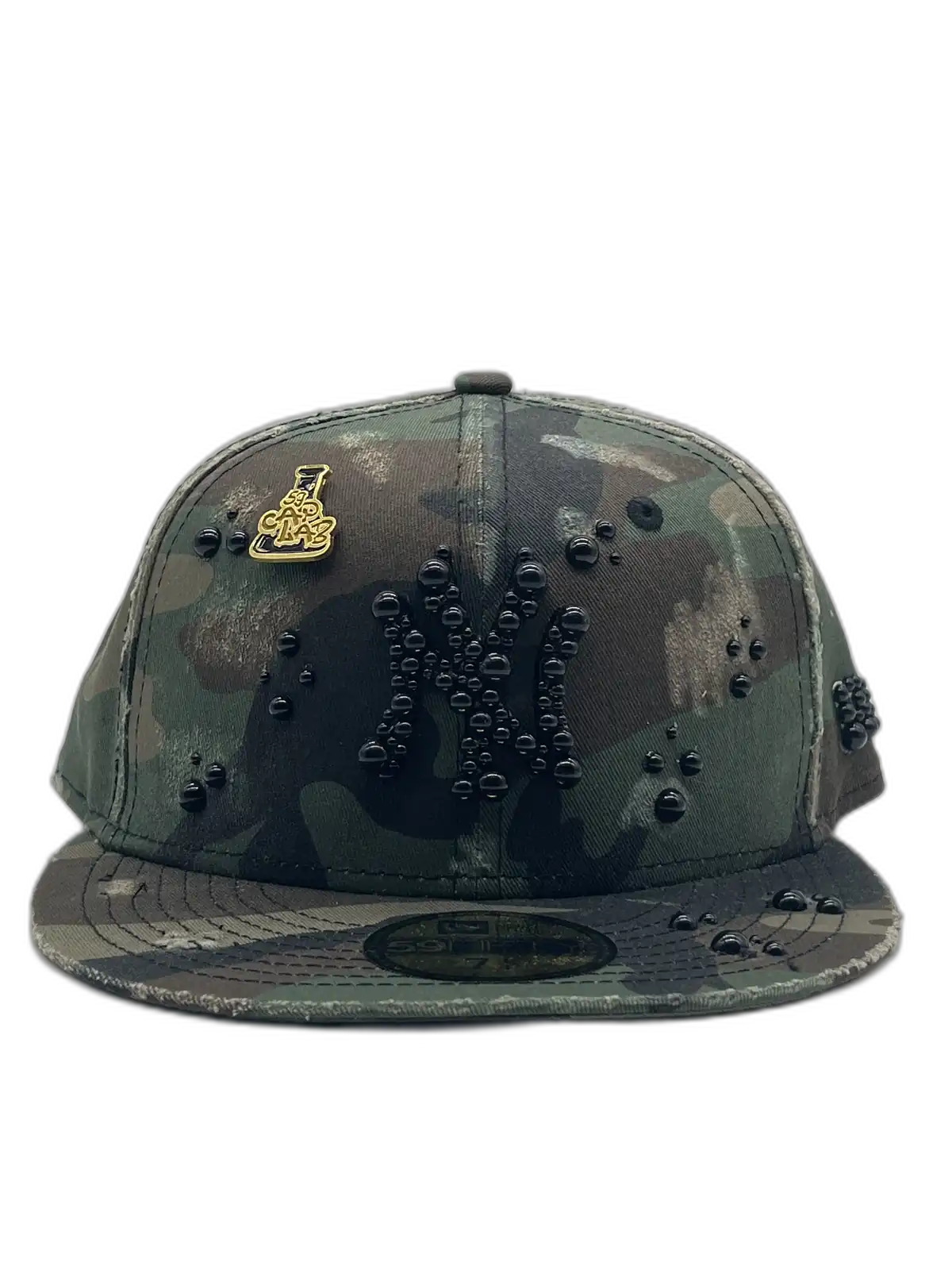 New York Camo Fitted “Distressed Pearls”