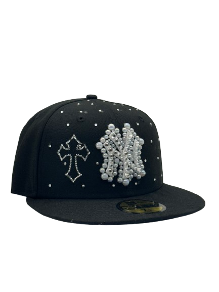 New York Black Fitted “Diamond Cross Combo”