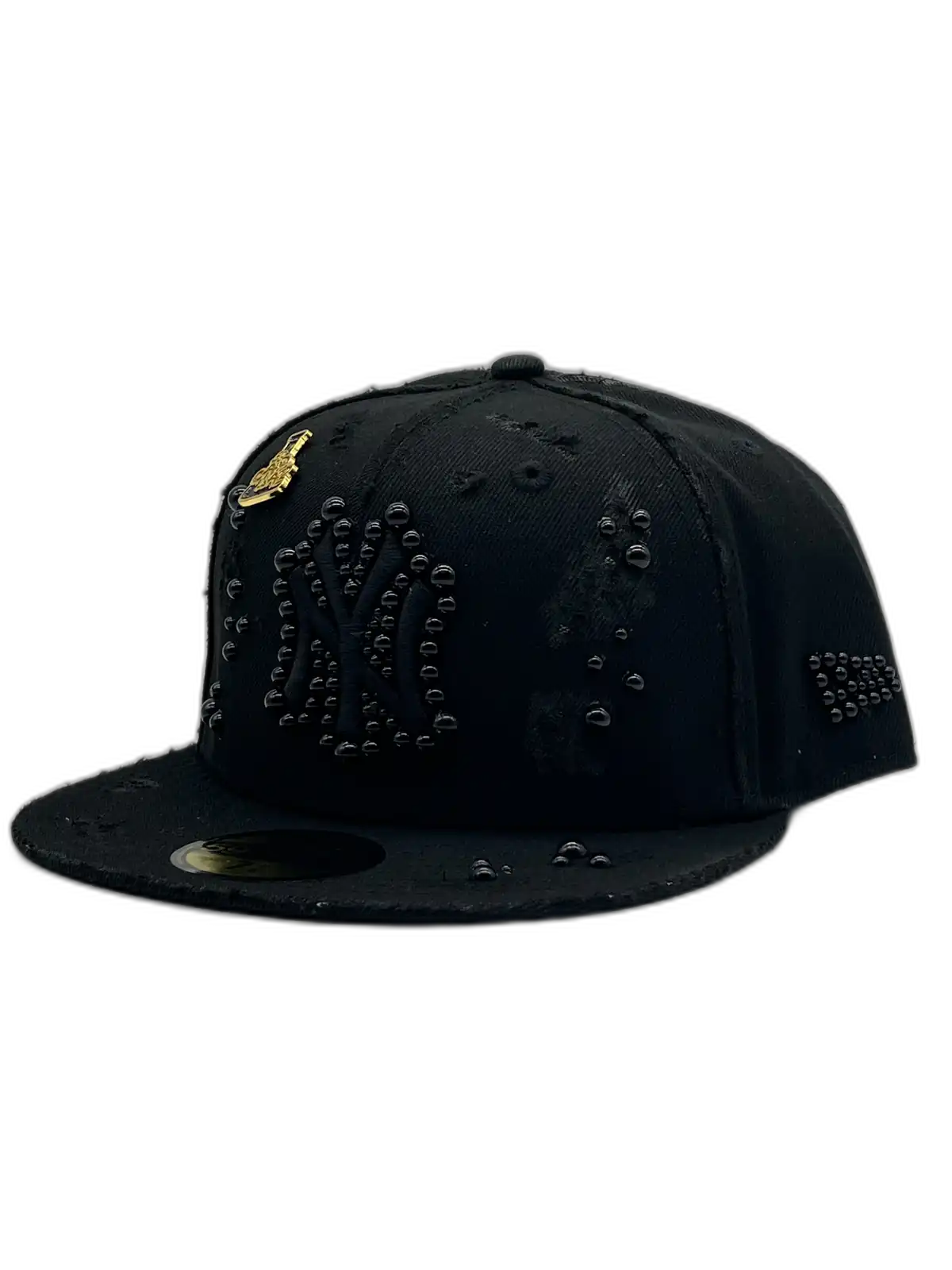 New York Total Black Fitted "Black Pearls"