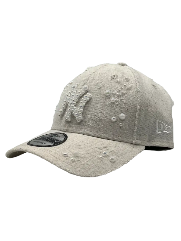 New York Cream Curved "White Pearls"