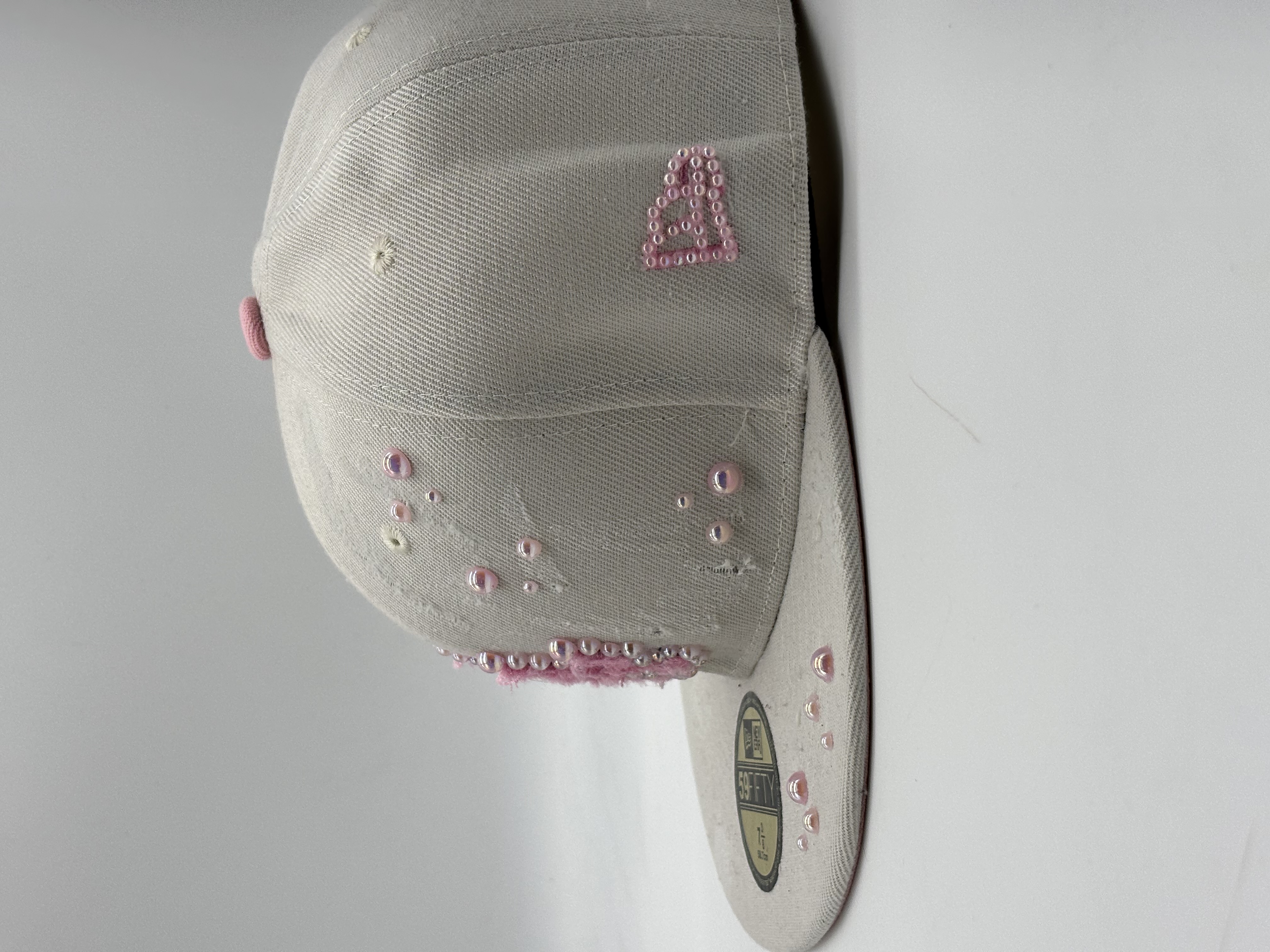 Los Angeles Cream Fitted "PINK PEARLS"