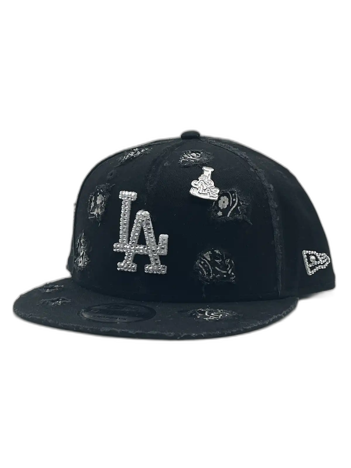 Los Angeles Black Snapback "Black Bandana"