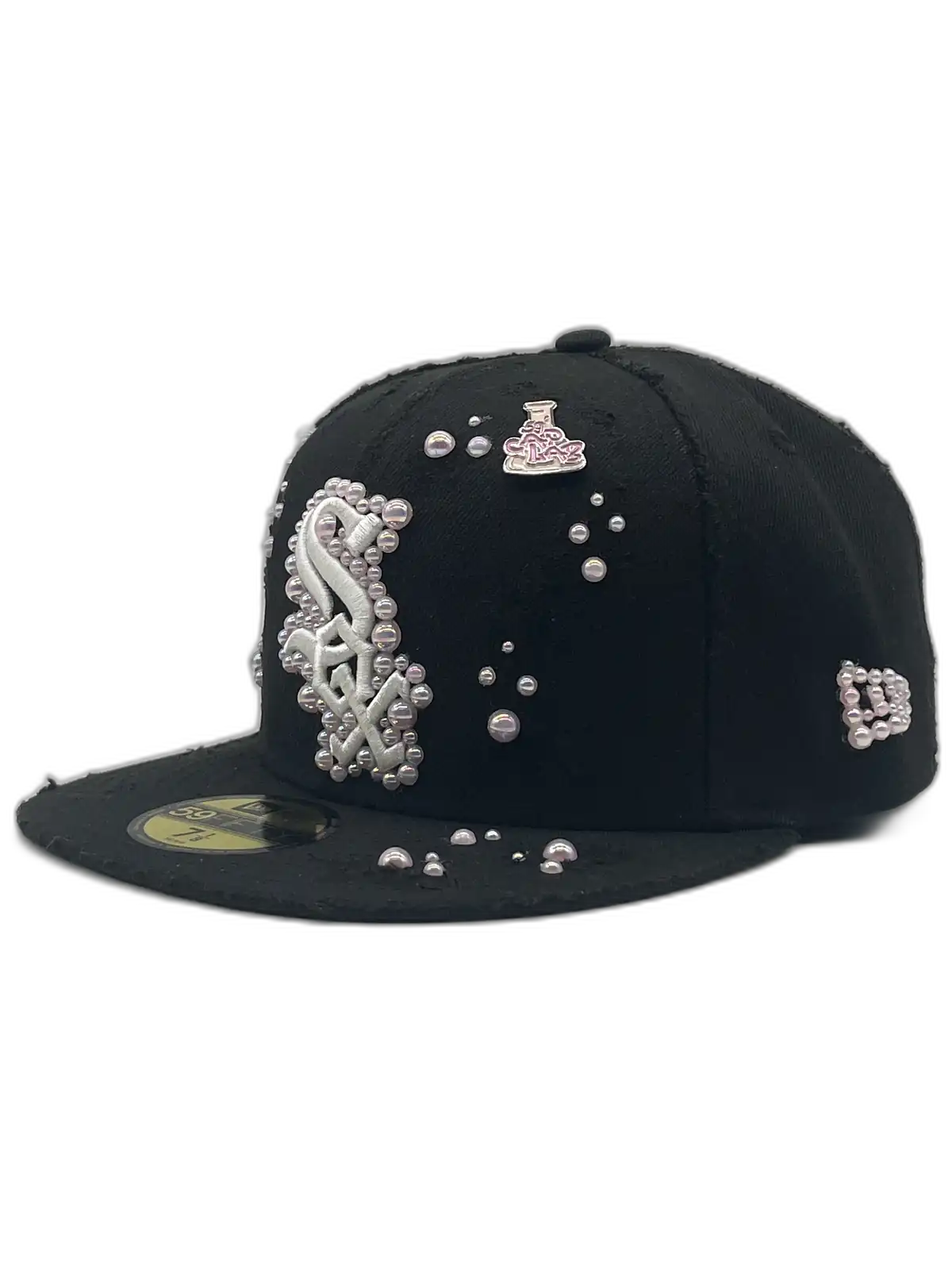 Chicago White Sox Black Fitted “Pink Pearls”
