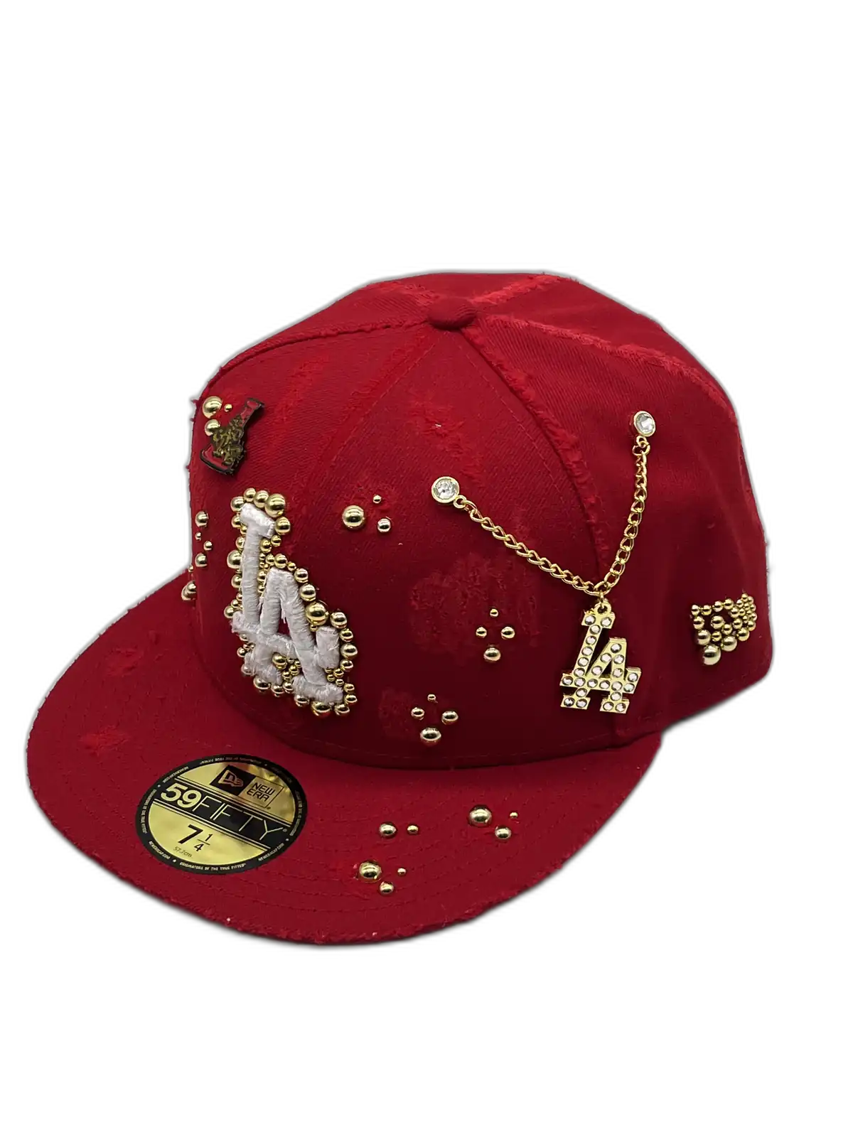 Los Angeles Red Fitted “Golden Pearls”