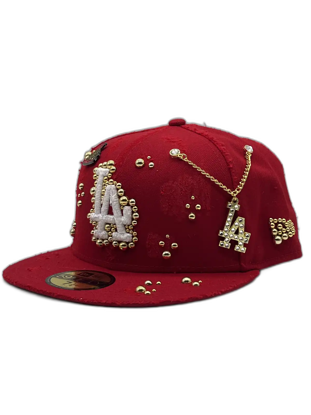 Los Angeles Red Fitted “Golden Pearls”