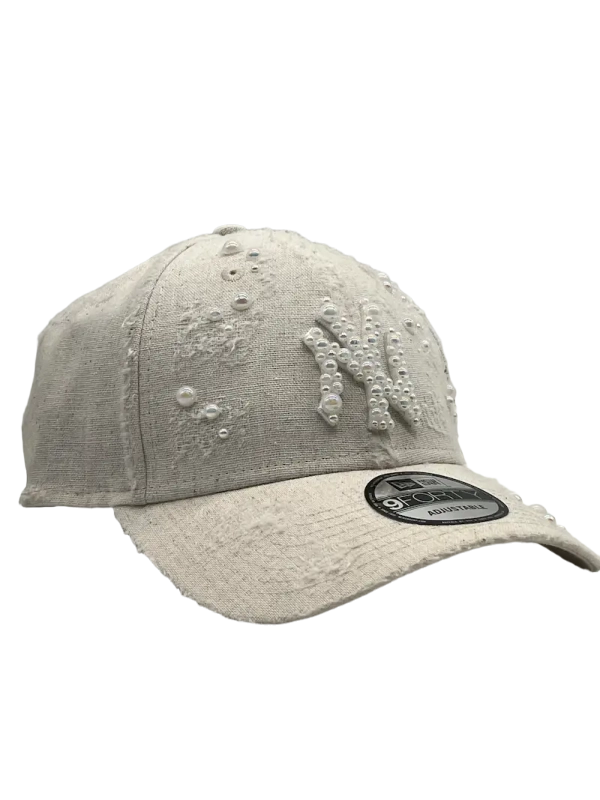 New York Cream Curved "White Pearls"