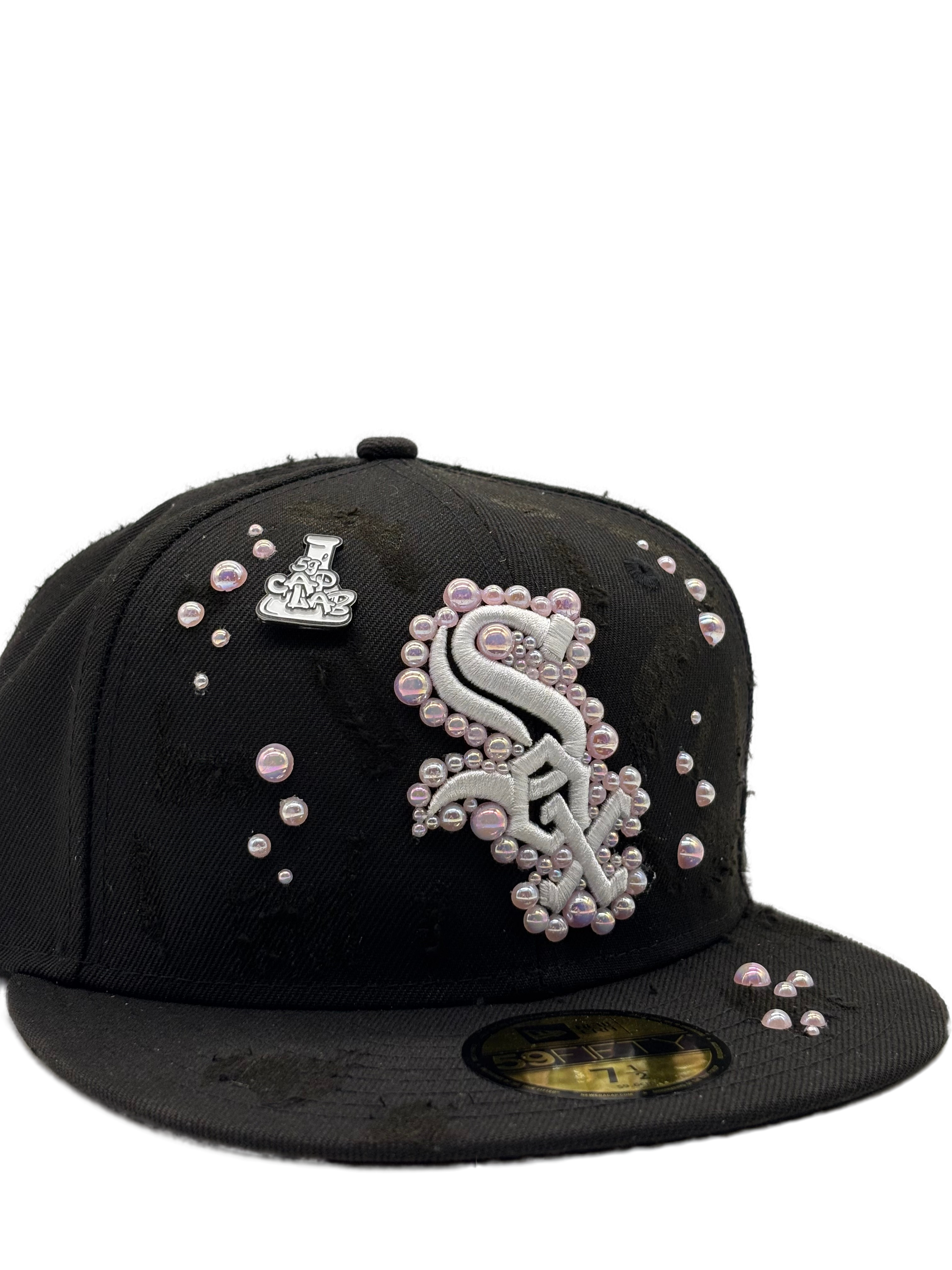 Chicago White Sox Black Fitted “Pink Pearls”