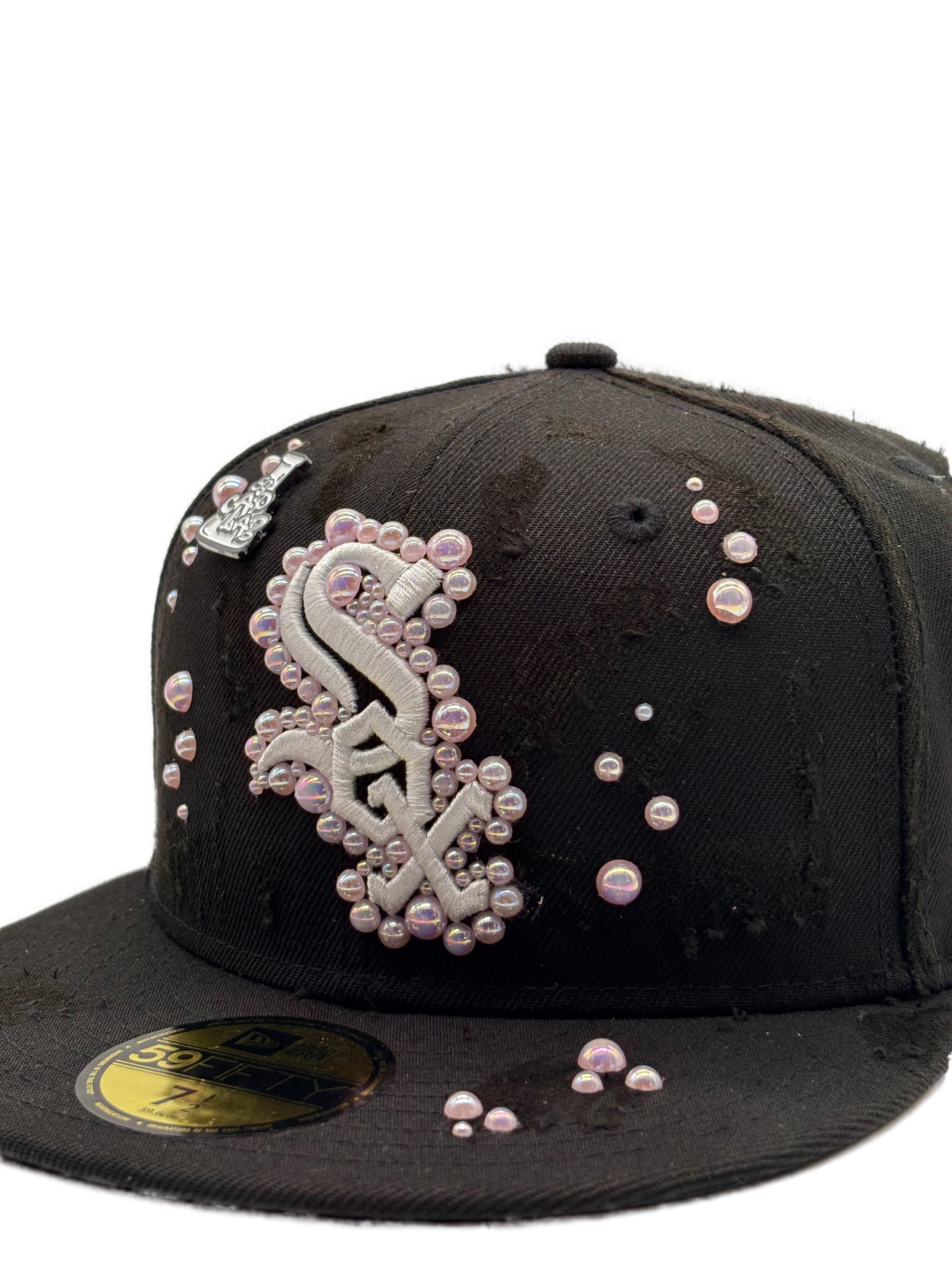 Chicago White Sox Black Fitted “Pink Pearls”