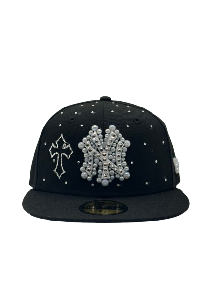 New York Black Fitted “Diamond Cross Combo”