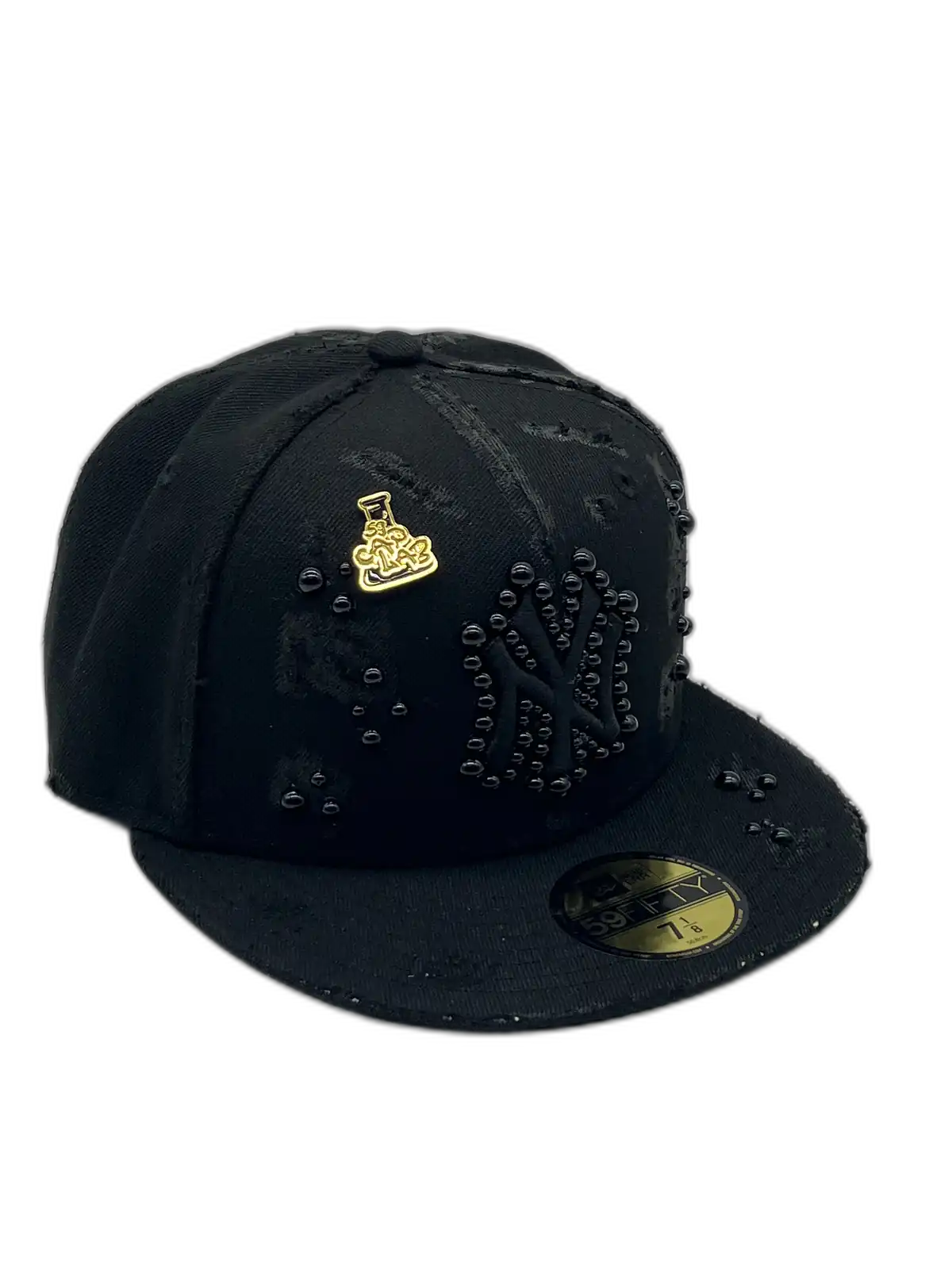 New York Total Black Fitted "Black Pearls"