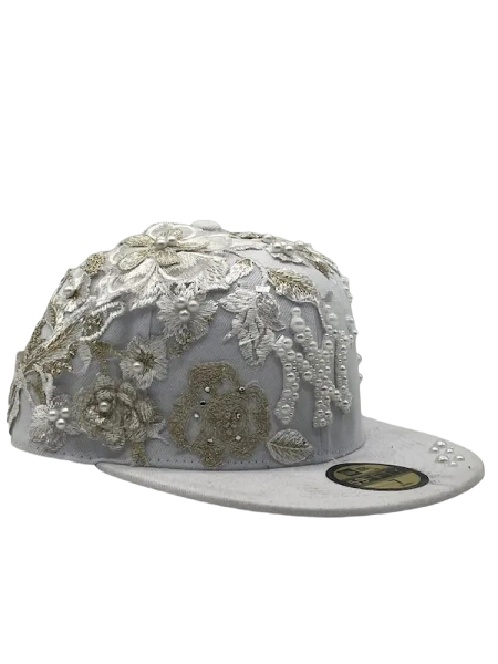 New York White Fitted "White Rose"