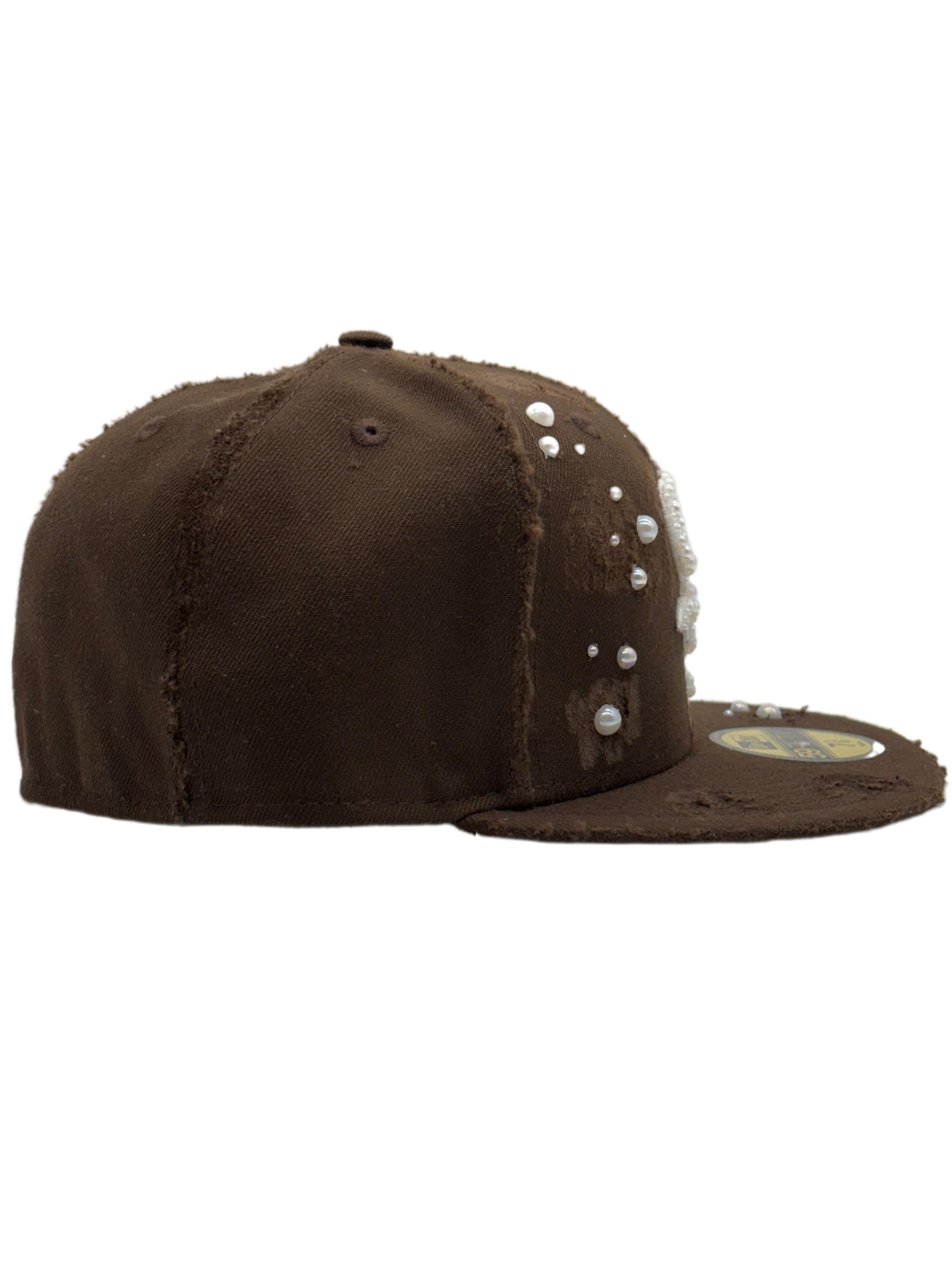 SOX Brown Fitted "Distressed Pearls"