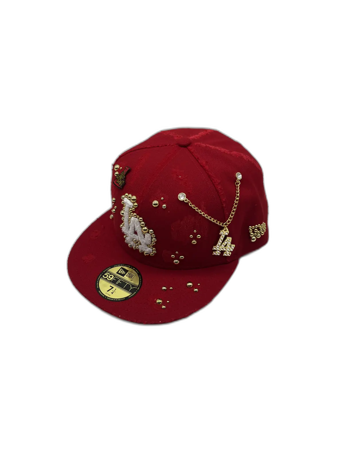 Los Angeles Red Fitted “Golden Pearls”