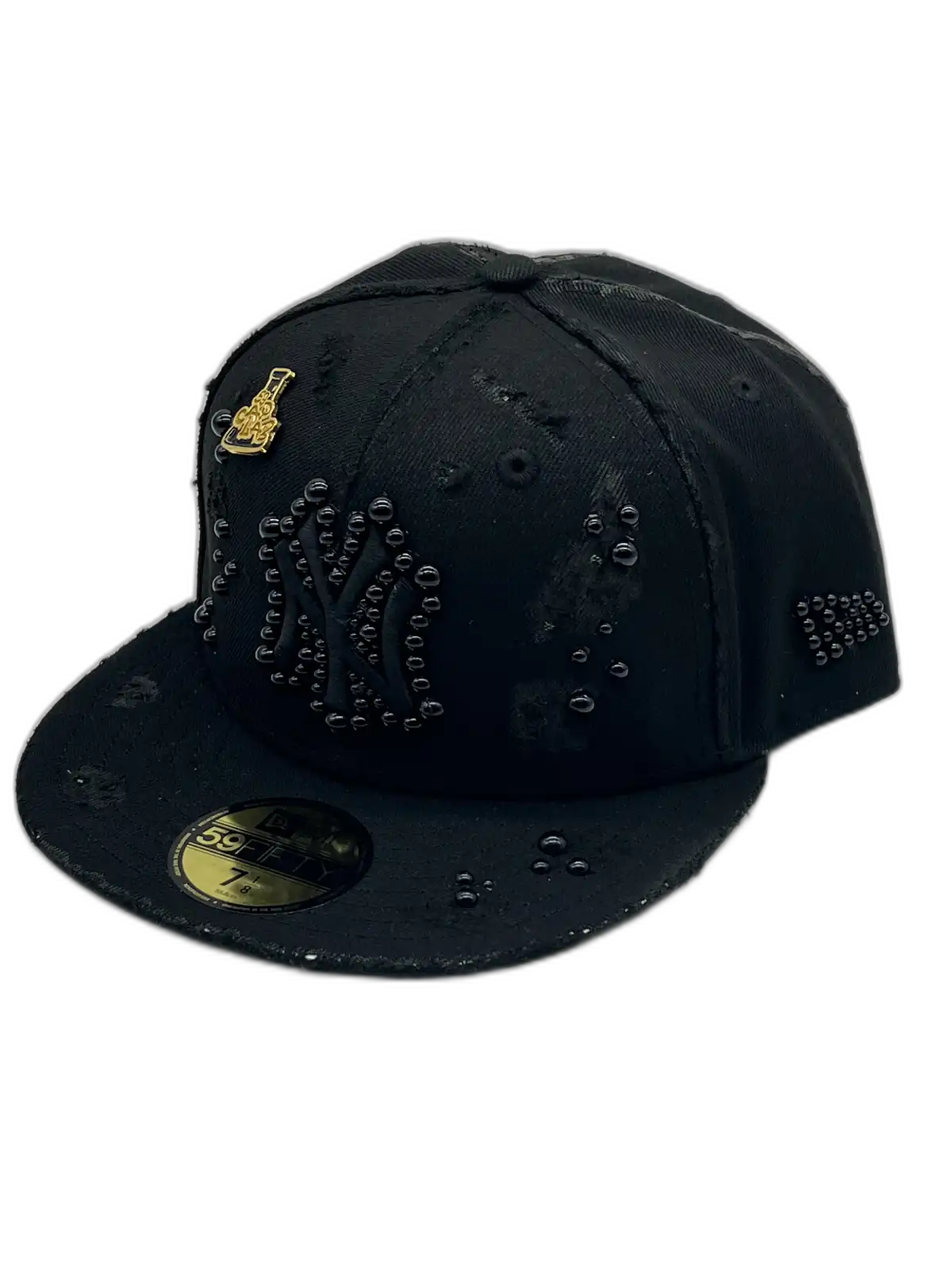 New York Total Black Fitted "Black Pearls"