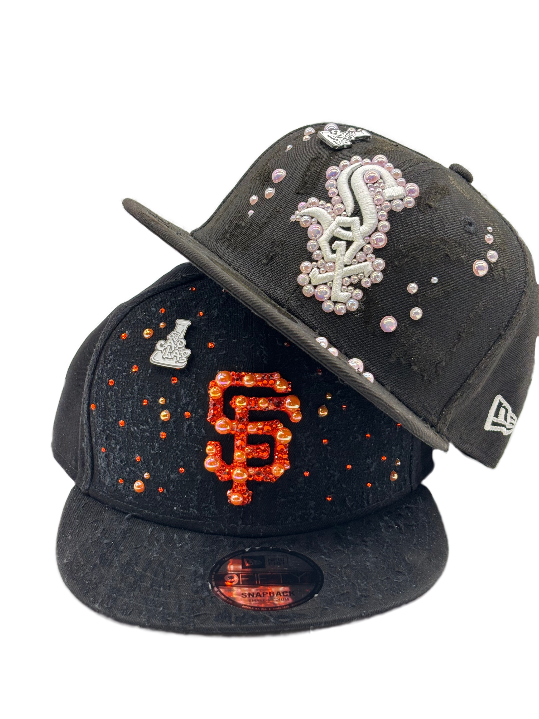 Chicago White Sox Black Fitted “Pink Pearls”