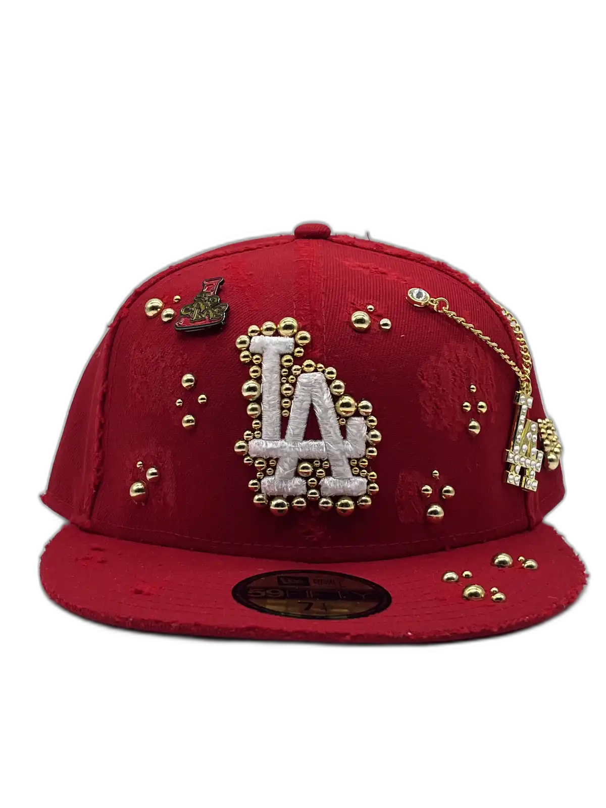 Los Angeles Red Fitted “Golden Pearls”