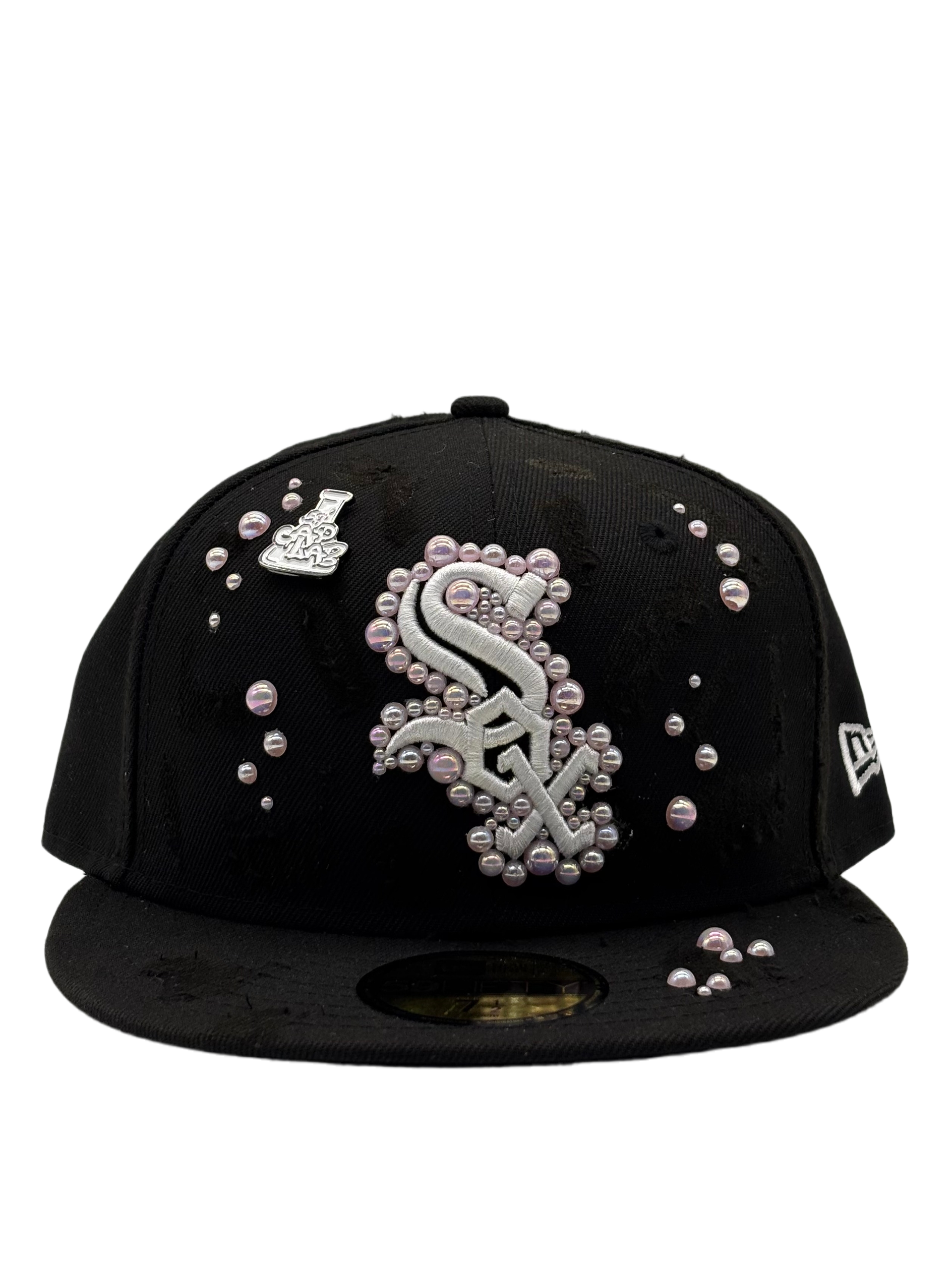 Chicago White Sox Black Fitted “Pink Pearls”