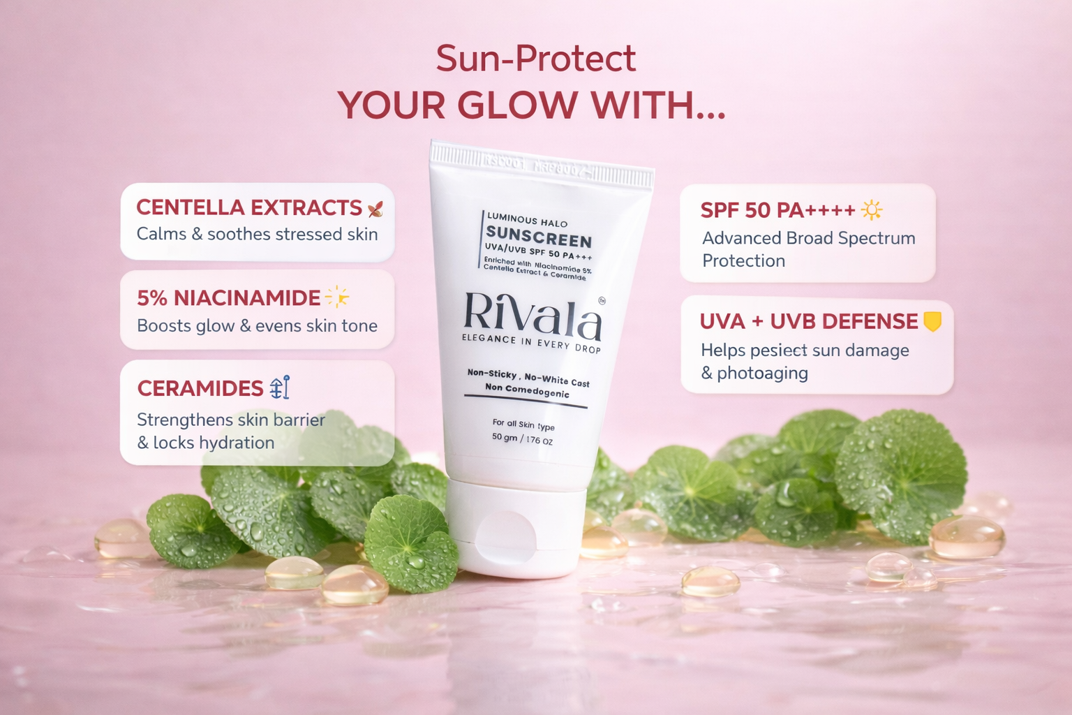 Luminous Halo Sunscreen (Pack of 3)