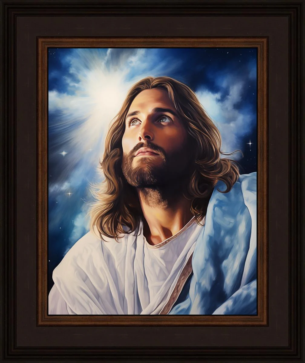 The Everlasting God digital painting Signed by Artist 11x14 framed