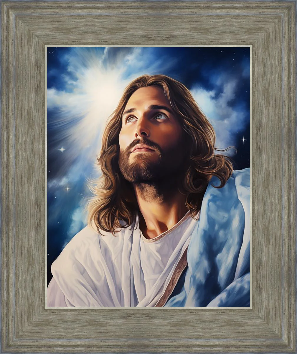 The Everlasting God digital painting Signed by Artist 11x14 framed