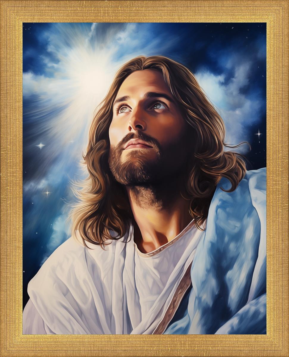 The Everlasting God digital painting Signed by Artist 11x14 framed