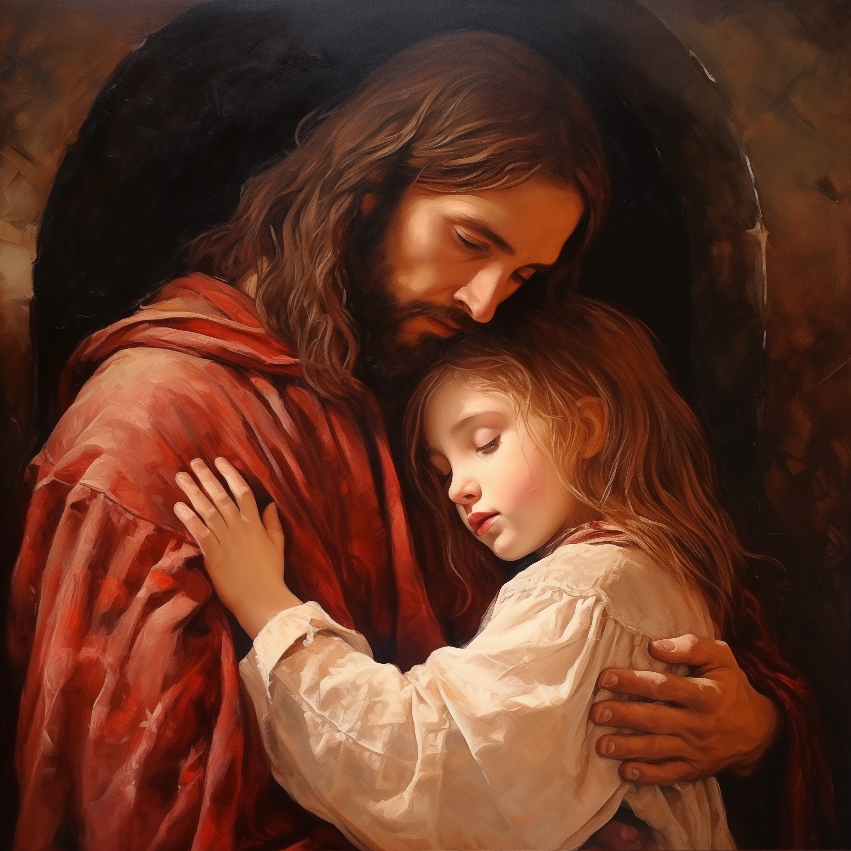 His Promise digital painting signed by Artist 17x17 print