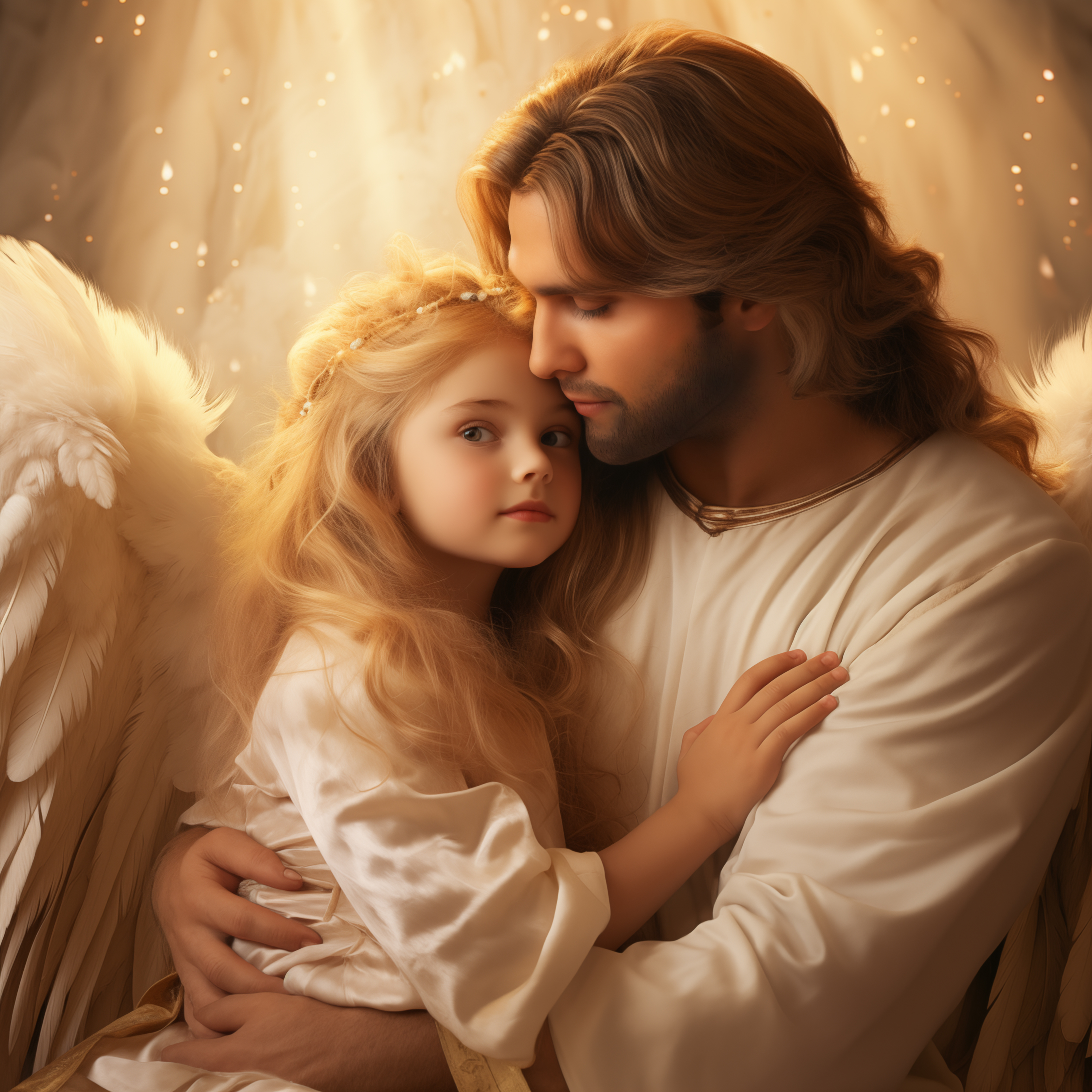 Innocent like an angel 17x17 print