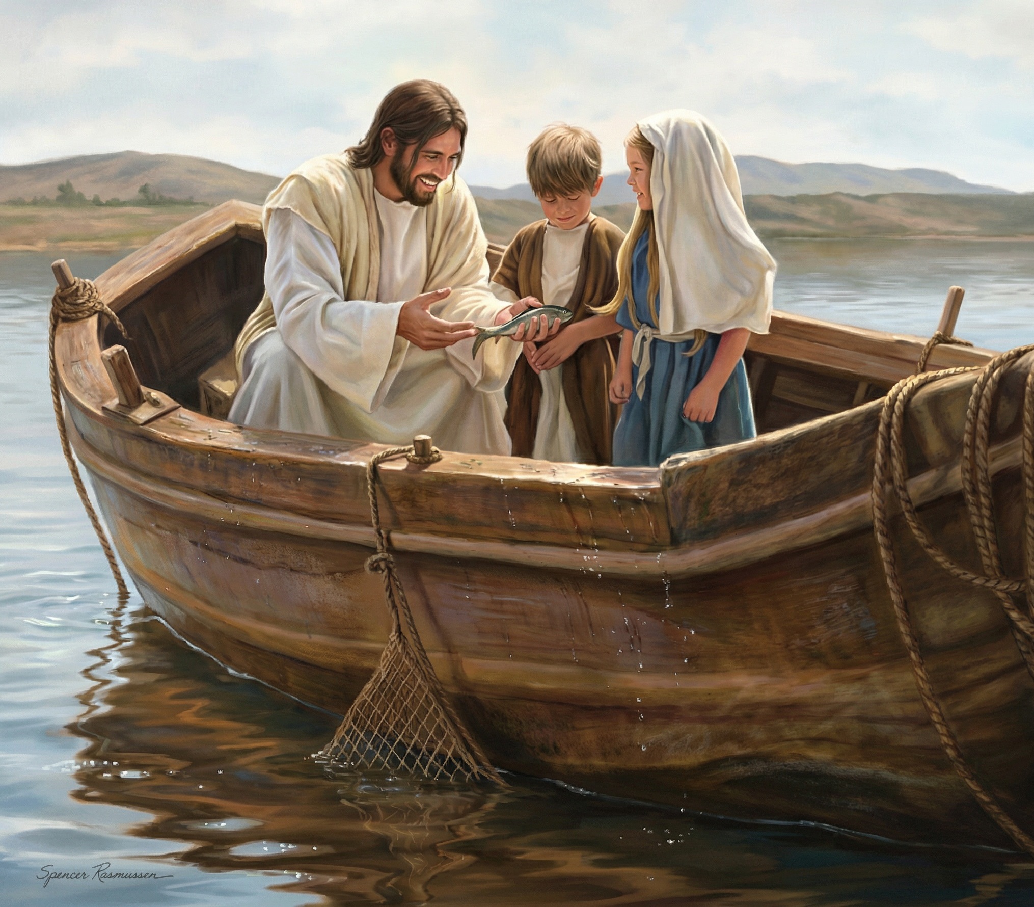 Little Fishers of Men Canvas Art 16x20