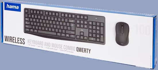 wireless keyboard and mouse combo azerty hama