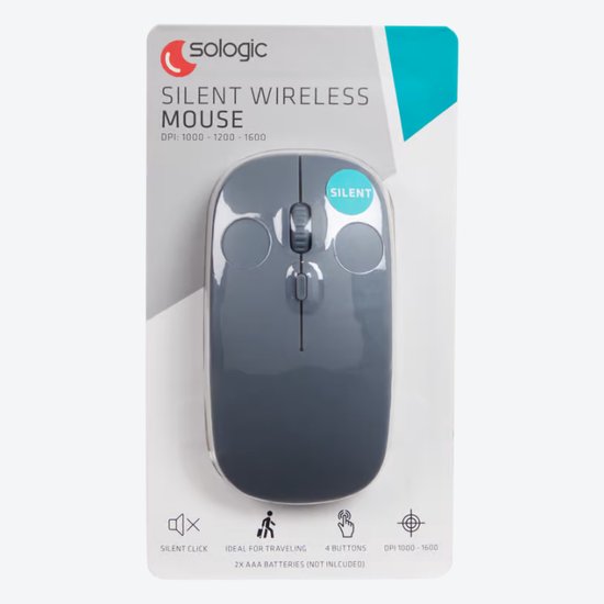 silent wireless mouse sologic