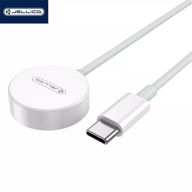 Chargeur à induction magnétique montre connectée / type C JELLICO W9 blanc