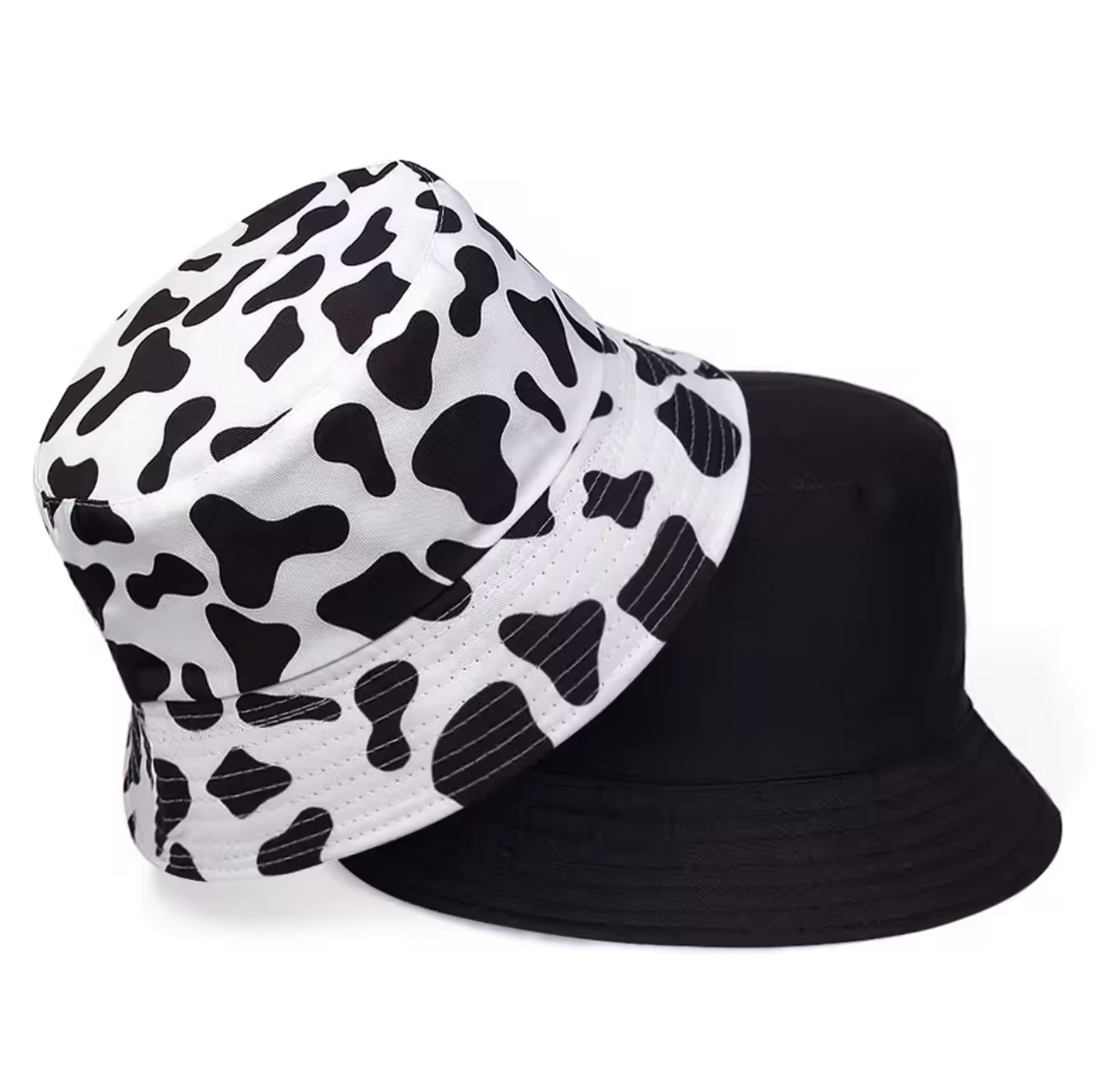 Reversible Cow Print Bucket Hat