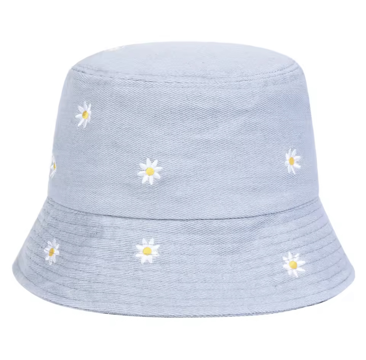 Daisy Embroidered Bucket Hat