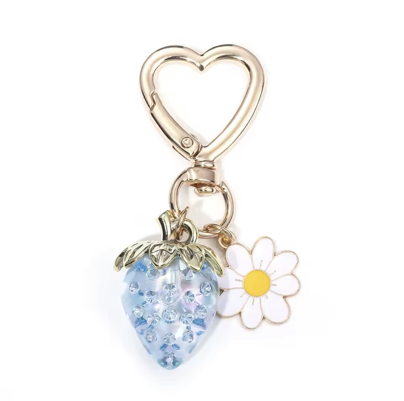 Strawberry Heart Keychain