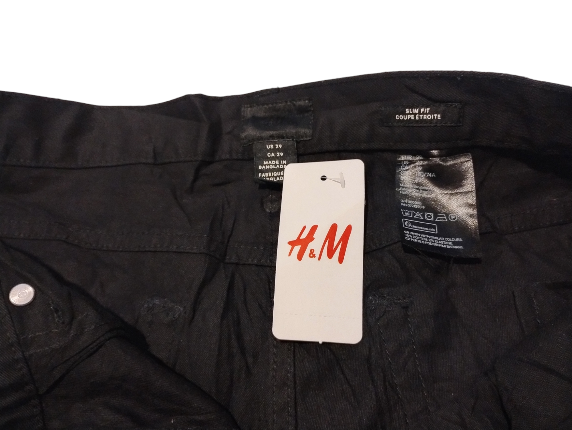 Pantalon Mezclilla hombre H&M T-29