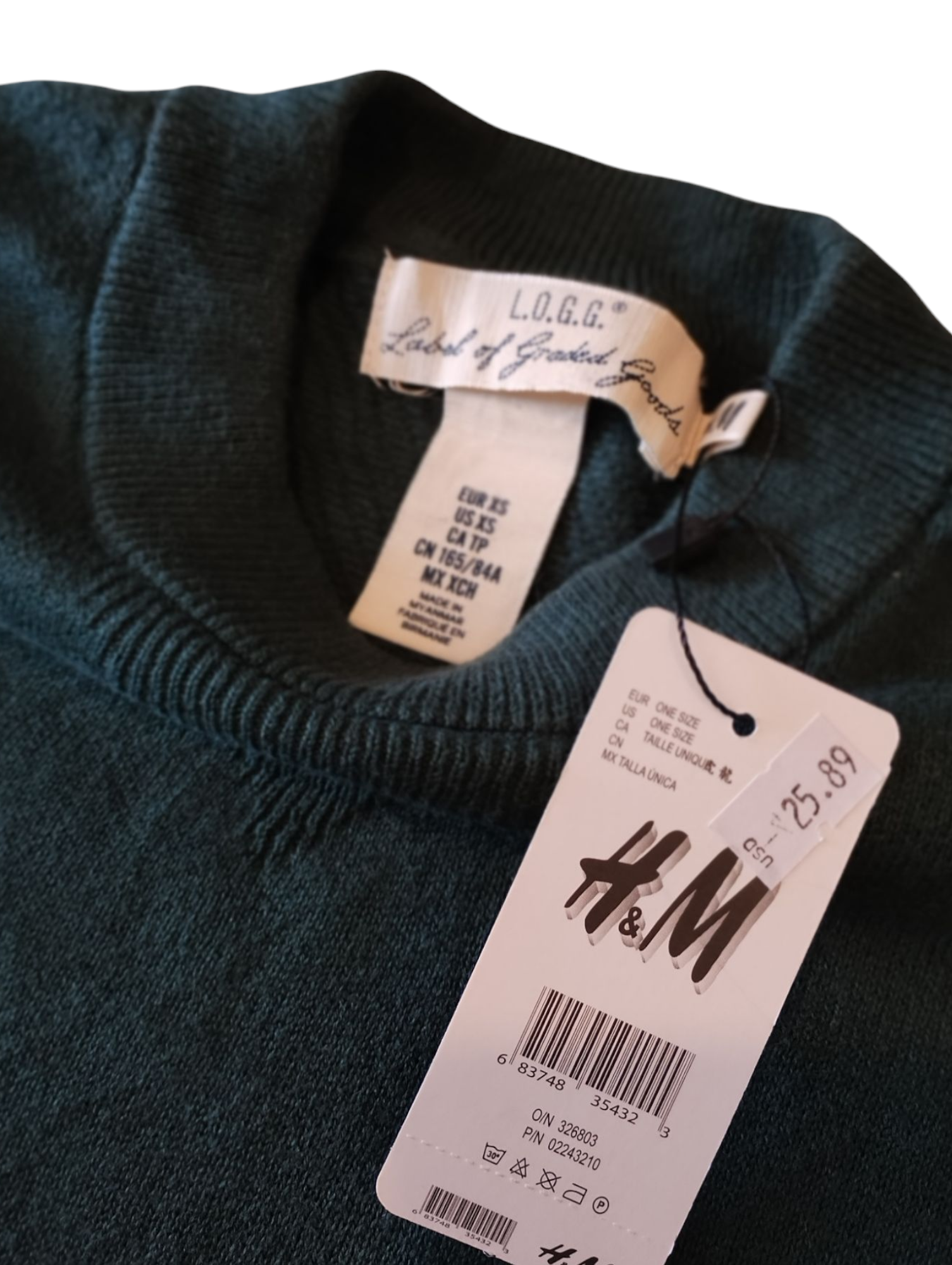 Sueter Casual hombre H&M T-M