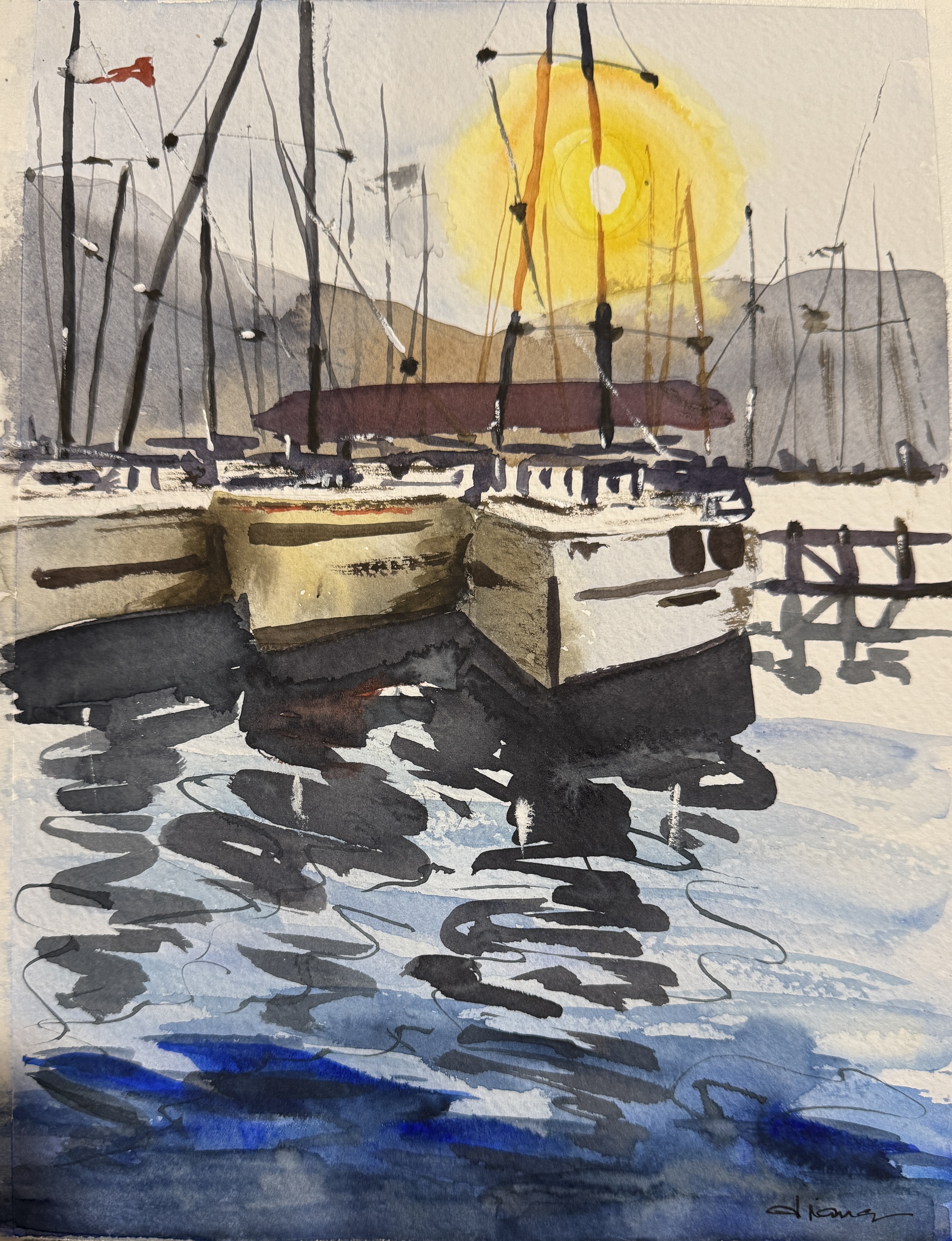 Sunset at the Marina