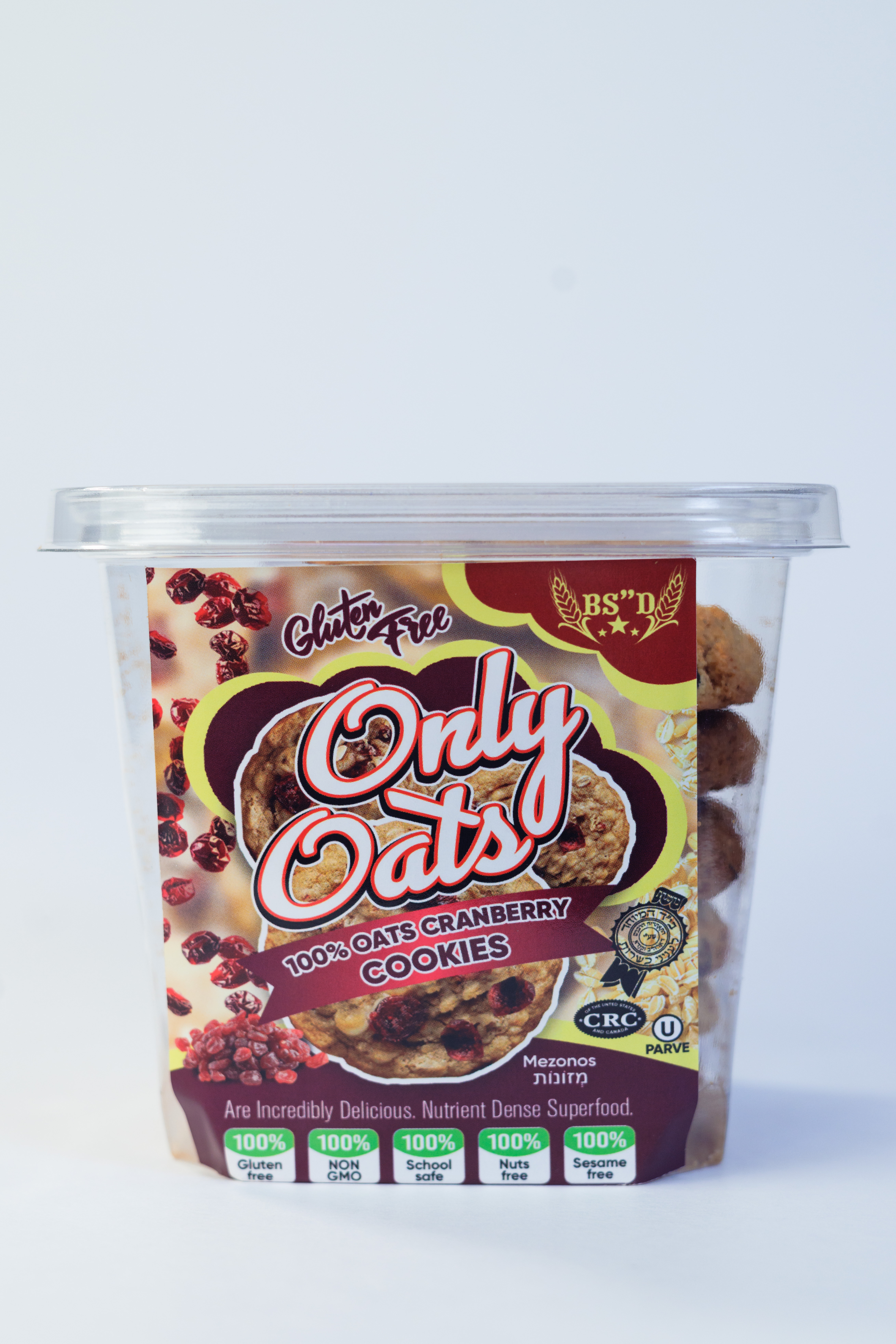 Only Oats Cranberry Gluten Free Cookies