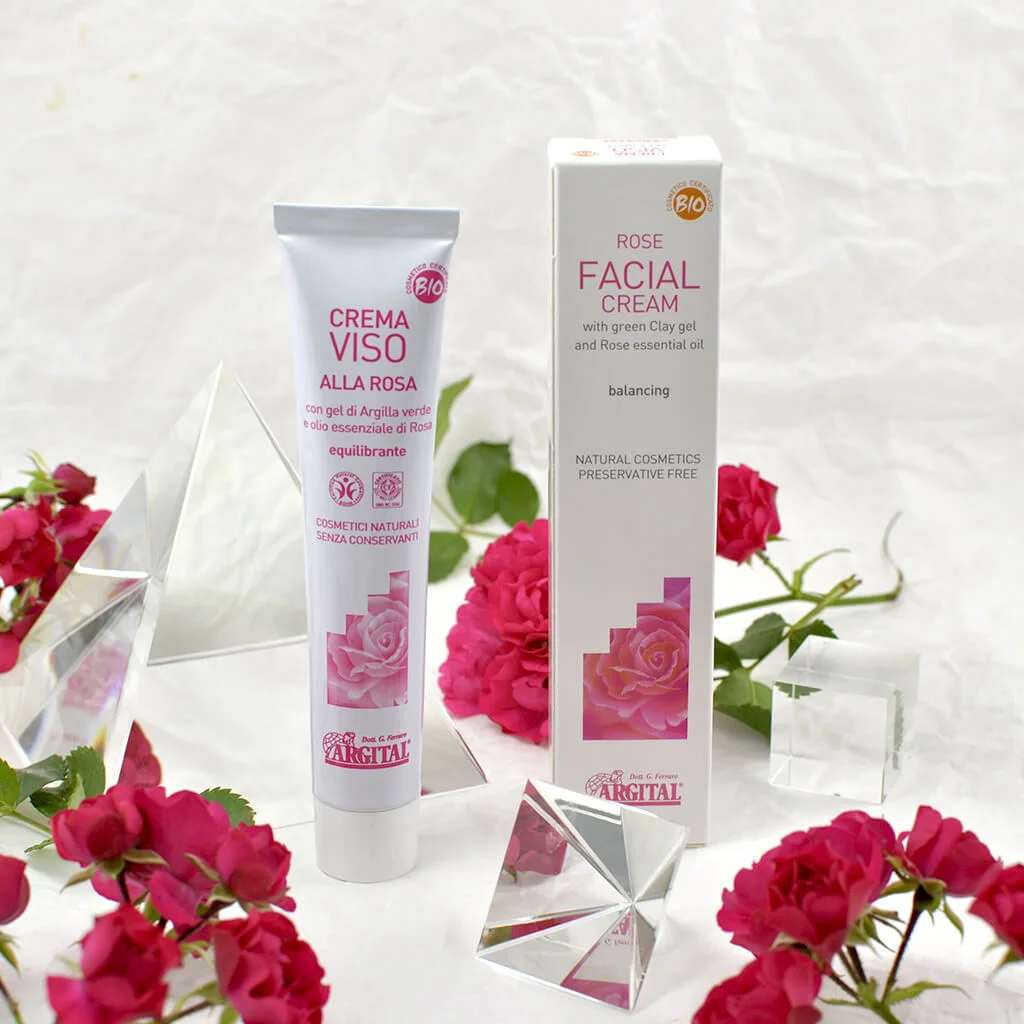 Rose cream for sensitive skin, organic 50ml