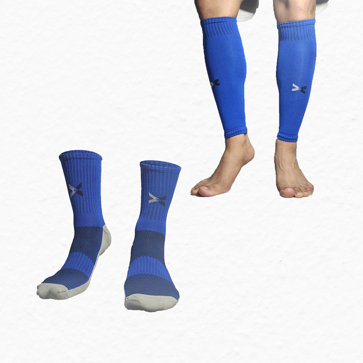 Crew Socks And Calf Support Combo
